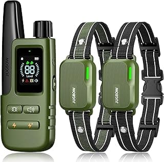 Jugbow Dog Shock Collar 2 Dogs (10-120Lbs) - 4200FT Dog Training Collar with Remote IPX7 Waterproof Electric Collar with 4 Training Modes, Security Lock, Rechargeable e-Collar for All Breeds, Sizes
