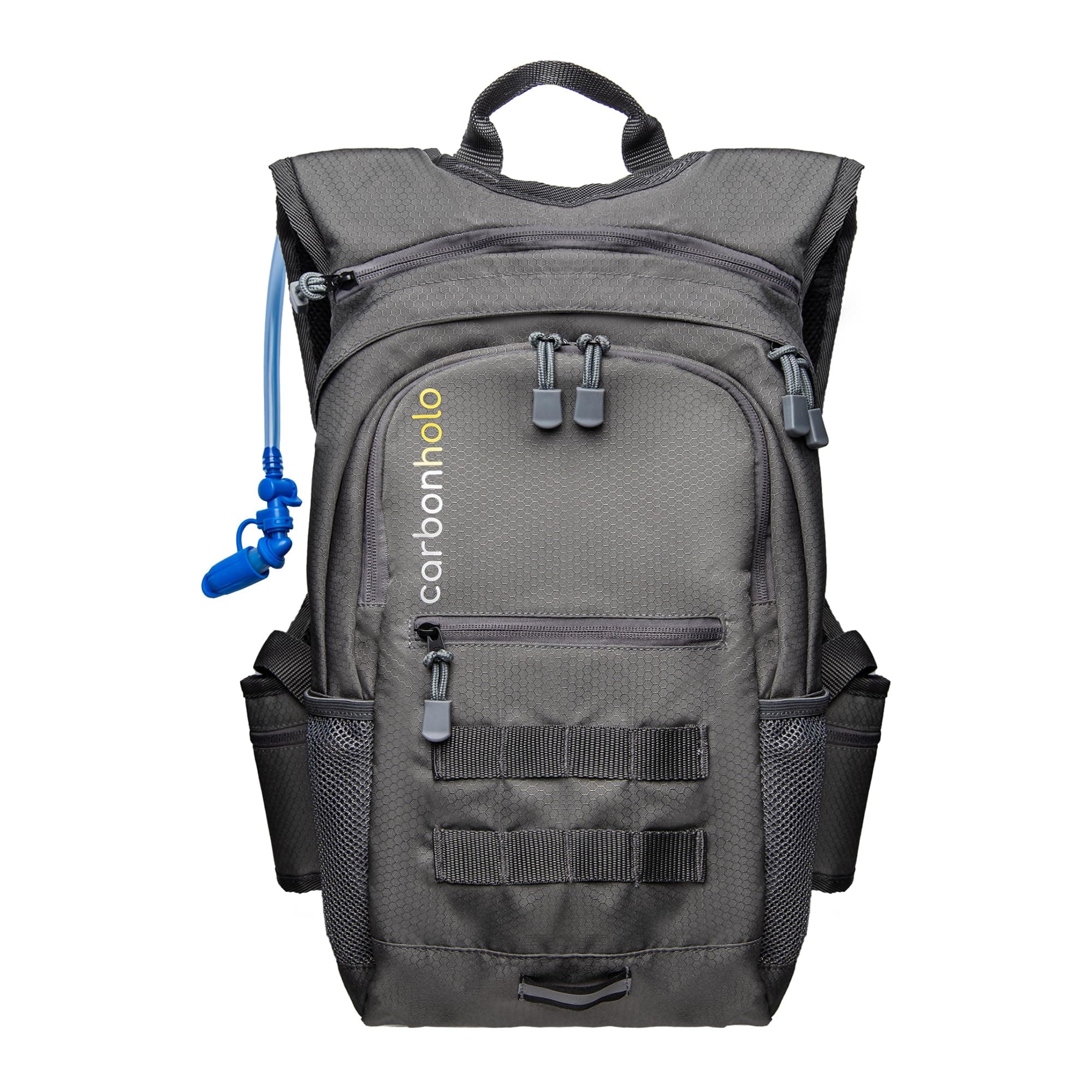 Hydration Backpack for Hiking and Biking | Insulated Pocket | Lightweight, Adjustable | Water Bladder Included (Cool Gray)