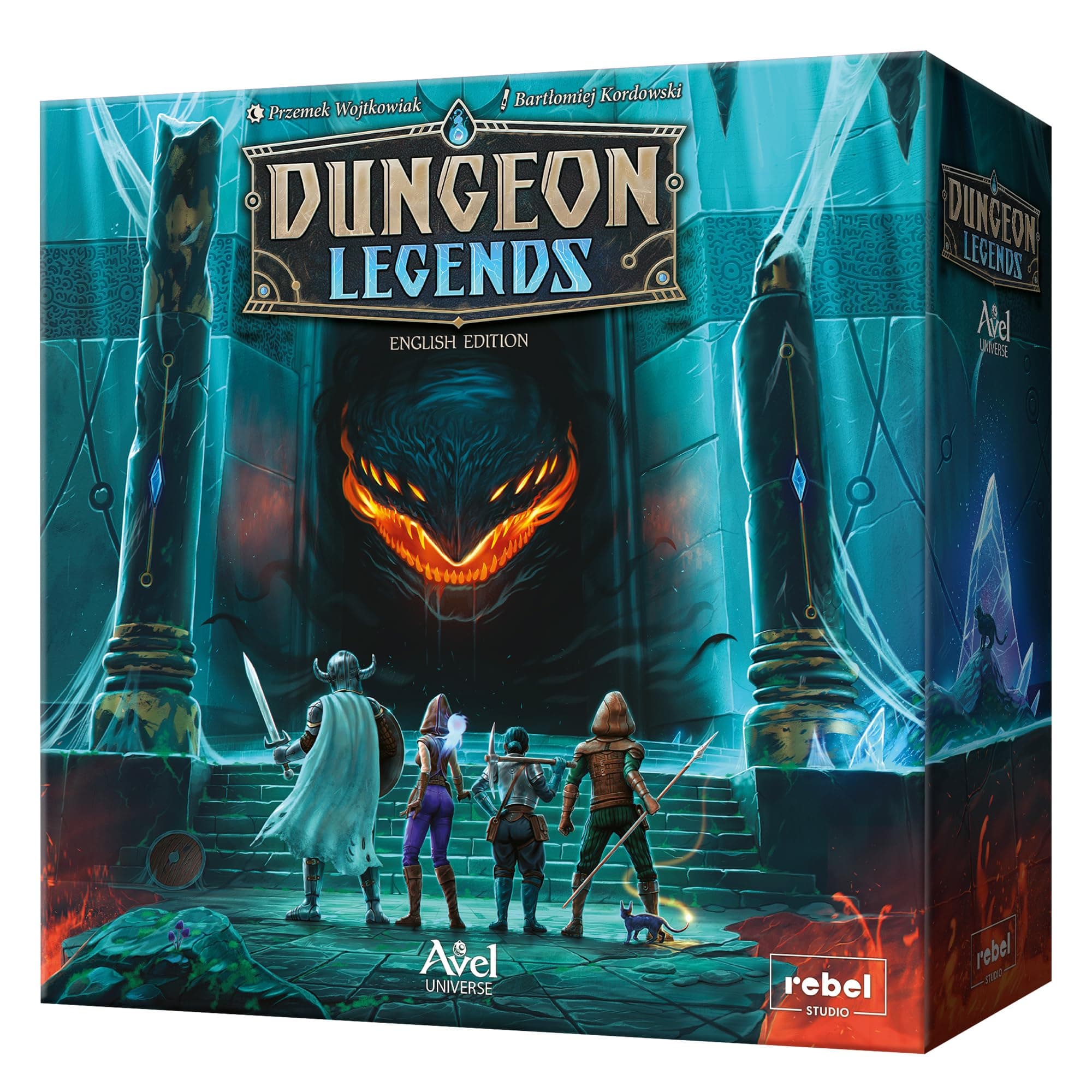 Dungeon Legends Board Game - Cooperative Card-Based Adventure in The Avel Universe! Immersive Fantasy Strategy Game for Kids & Adults, Ages 10+, 1-4 Players, 60-90 Min Playtime, Made by Rebel Studio