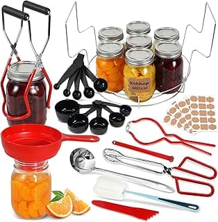 Canning Supplies Starter Kit - Pressure Canning Kit with Rack, All-in-one Canning Tools for Beginners, Canning Set Canning Accessories for Water Bath Canning Equipment image