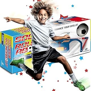 Soccer Game, Kids Soccer Gifts Training Set | Foot-Eye Coordination, Improve First Touch & Ball Control, Agility Exercises image
