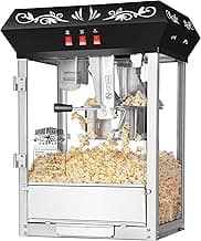 Great Northern Popcorn Black 8 oz. Ounce Foundation Movie Theater Style Popcorn Machine Top image