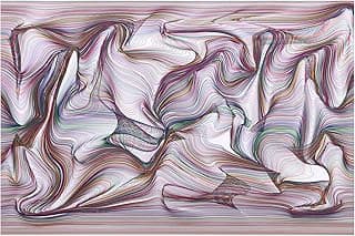 Bgraamiens Puzzle-Twisted Lines-1000 Pieces Rectangle Puzzle Color Challenge Jigsaw Puzzles for Adults and Kids(Twisted Lines) image