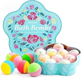 Bath Bombs Gift Set for Women, Mothers Day Gifts for Mom, 10 Fizzy Shower Bombs with 5 Aromatic Scents, Rich Bubbles & Diverse Colors, Ideal for Relaxing Spa Experiences at Home image