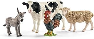 Farm World 4-Piece Farm Animals Set for Toddlers and Kids Ages 3-8 image