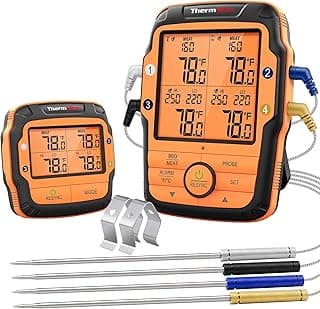ThermoPro TP27 500FT Long Range Wireless Meat Thermometer for Grilling and Smoking with 4 Probes Smoker BBQ Grill Kitchen Food Cooking Digital Thermometer for Meat image