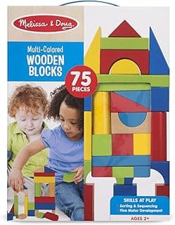 Multi Colored Wooden Blocks (75 pc.) image