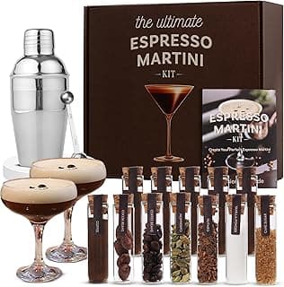 Espresso Martini Kit Gift Set– Complete Martini Maker Set with Espresso Mix, Party-Ready Accessories, and Elegant Decorations for Birthdays and Events, Gifts for Women image