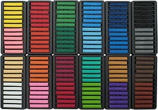 School Smart Square Chalk Pastels, Assorted Colors, Set of 144