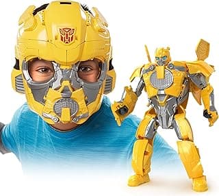 Transformers Toys Rise of The Beasts Movie Bumblebee 2-in-1 Converting Roleplay Mask Action Figure for Ages 6 and Up, 9-inch image