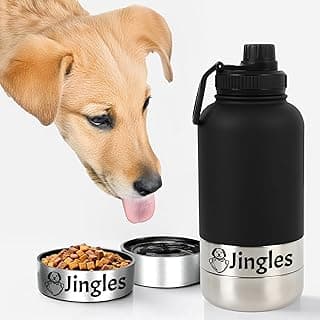 Custom Water Tumbler with Bowls Personalized Stainless Steel Travel Bottle Design 03 Black