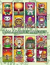 I Am A Money Magnet Coloring Book: Financial Abundance Mindful Subliminal Messages Wealth Gratitude Cat Theme Motivational Positive Quotes Mantras image