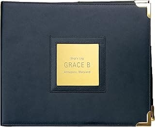 WEEMS & PLATH Boat Log Book Leather Cover
