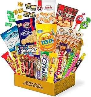 South African Snack Food Box African Candy Best South African Products With Ouma Rusks Smarties South African Chocolate Bars Care Package - Happy Tucker (36 Units) image