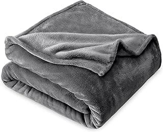 Bare Home Fleece Blanket - King Blanket - Grey - Lightweight Blanket for Bed, Sofa, Couch, Movie Night, Camping, and Travel - Microplush - Ultra Soft Warm Blanket (King, Grey) image