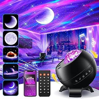 Northern Lights Projector, 300+Modes & 5 Films Aurora Light Projector, 15 White Noise & Bluetooth Galaxy Projector for Bedroom, Moon Star Projector Galaxy Light Projector, Room Decor, Gifts.