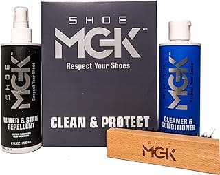 Clean & Protect Shoe Care Kit Shoe Cleaner & Conditioner, Water & Stain Repellent, and Brush image