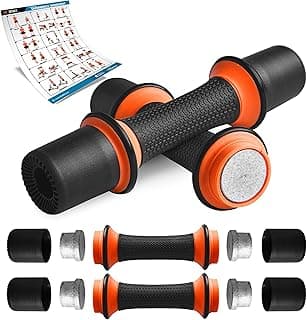 9 lbs. Dumbbell Weight Set - Adjustable Weight All-in-One Versatile Dumbbells for Women, Non-Slip Neoprene Ideal for Common Movement and Multi Functional Exercise, Home Gym Training