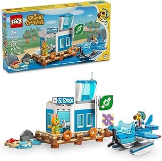 LEGO Animal Crossing Fly with Dodo Airlines Airport Playset, Kids’ Airplane Toy and Pilot Minifigure Inspired by The Video Game Series, Gift for Girls and Boys Ages 7 and Up, 77051 image