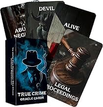 soulme True Crime Clues Oracle Cards, Conspiracy Oracle Deck, 80 Cards Oracle Cards for Beginners