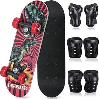 Honoson 7 Pcs Skateboard for Toddlers Beginners Knee Elbow Pads Wrist Guards Gear Set image