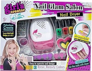 Nail art polish set for Girls. Emoji Pedicure and Manicure Kit, Nail Kit for Girls from 5 to 10 Years Old image