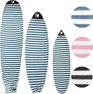 Surf Squared Surfboard Sock Cover and Paddleboard Cover - Lightweight Stretch Protective Surfboard Bag - Surfing Accessories - Shortboard, Longboard, Hybrid, Wakesurf, Standup Paddleboard SUP image