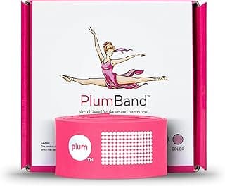 The PlumBand Stretch Band for Dance and Ballet – Colors and Sizes for Kids & Adults – Improve Your Splits, Strength, and Flexibility with Stretching – Printed Instruction Booklet and Travel Bag image