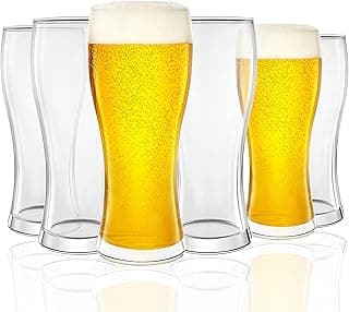 16oz Beer Glasses, Craft Beer Glasses Set of 6 Pint Glass. Beer Mug, IPA Beer Glass, Pint Glasses, Pub Pint Glass, Beer Cup, Beer Pint Glasses Set of 6, Pilsner Beer Glasses, Gifts For Men