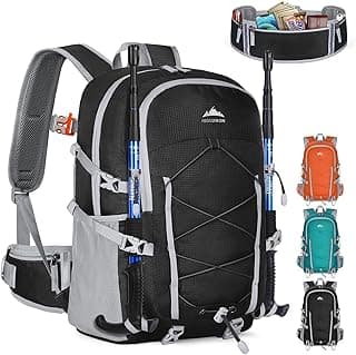 IGOLUMON Hiking Backpack 40L Packable Hiking Daypack for Men Women Waterproof Lightweight Foldable Camping Backpack image