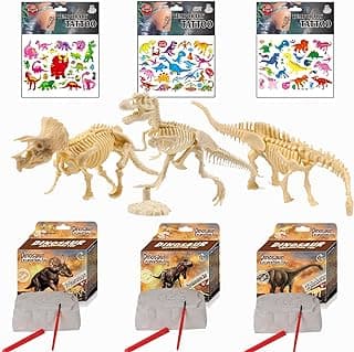 Dinosaur Excavation Kits for Kids,Dino Dig Kits T-Rex,Triceratops and Diplodocus,Dinosaur Fossil Excavation Kits,Children's Popular Science Education Toys - Dinosaur DIY Toys（Three-piece suit） image