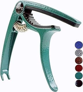 Guitar Capo, Lightweight Zinc Alloy Capo for Acoustic and Electric Guitars, Bass, Mandolin, Banjo, Ukulele(Dark Green) image