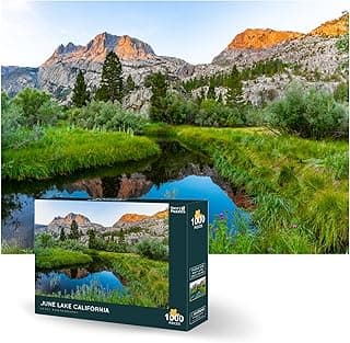 Beautiful Mountain and Lake Puzzle 1000 Piece Puzzle for Adults - Stunning Scenic Photo Turned into Engaging Puzzles for Adults 1000 Pieces - Ideal Pastime Activity image