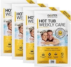 3in1 Weekly Hot Tub Cleaner, Conditioner, Clarifier - Hot Tub Chemicals for Standard & Inflatable Spas - Spa Chemicals for Crystal Clear & Sparkling Clean Water - Made in USA (4 Week Kit) image