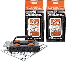 Q-Swiper BBQ Grill Cleaner Set – Bristle-Free Grill Brush with Scraper & 80 Moist Grill Wipes | Wire-Free - Safe for Outdoor Grill Grates | Cleans Grease & Grime | Grill Accessories for Weber Gas BBQ