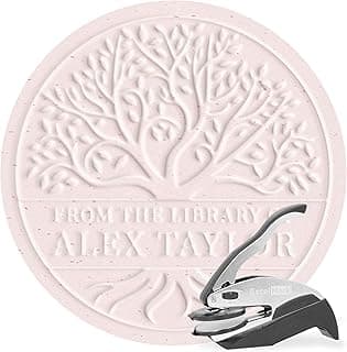 ExcelMark Personalized Book Embosser - Tree Life (Round) image