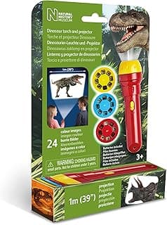 Brainstorm Toys: Dinosaur Flashlight and Projector, Plastic, Projector Torch Projects Amazing Images of Dinosaurs Around your Room, STEM, For Ages 3 and up image