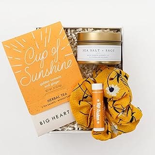 Unboxme Gifts Mini Sunshine Tea Gift Box - Includes Citrus Lip Balm, Mug & More | Cheerful, Small Gift Set for Women - Perfect for Birthdays, Self-Care, Thank You, and Thinking of You image