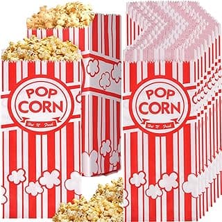 1000 Pieces Paper Popcorn Bags, 1 oz Popcorn Bags Individual Servings for Popcorn Machine Party, Pop Corn Bag Bulk image