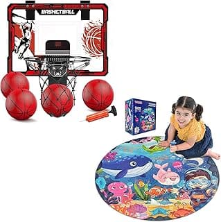 70 Piece Round Ocean Puzzles｜Basketball Hoop Indoor image