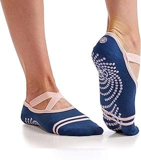 Gaiam Yoga Barre Socks - Non Slip Sticky Toe Grip Accessories for Women & Men image