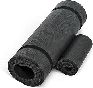 CAP Barbell 1/2-Inch High Density Exercise Yoga Mat with Strap | Multiple Options image