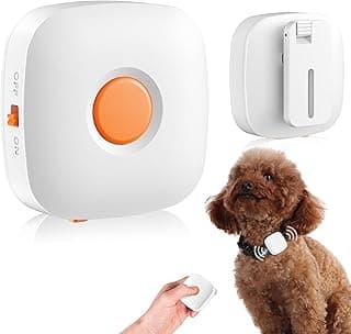 Dog Training Device No Shock, Dog Training Collar Clip with Remote, Safe & Humane Vibrating Dog Clicker, One-Touch Operation, for Beginner Dog Trainer for 5-15 lbs Small Medium Large Dogs