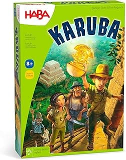 HABA Karuba - Jungle Adventure Tile Placement Family Puzzle Game - Exciting Family Games & Kids Board Games Ages 8-12 (Made in Germany) image