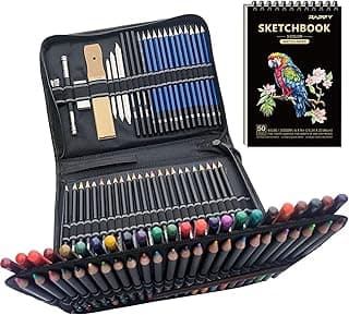Art Supplies 96pcs Art Set，Colored Drawing Pencils Art Kit- Sketching, Graphite Pencils With Portable Case, Ideal School supplies for Beginners and Professional Drawing Artists Teens or Adults