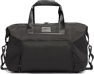 Alpha Double Expansion Travel Satchel - Business Duffel Bag for Men & Women - Weekend Travel Bag with Shoulder Strap - Black
