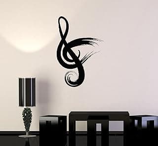 Large Vinyl Wall Decal Music Musical Note Decor Room Decoration Stickers (ig3401) Dark Blue image