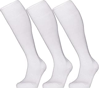 GRAPMKTG 3 Pack Softball Soccer Socks Baseball Football Socks for Youth Men and Women image