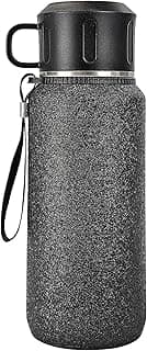 Insulated Stainless Steel Water Bottle, 27oz/800ml Sports Water bottles with Double Walled and Vacuum Insulated Metal for Travel, School, and Gym (Black) image