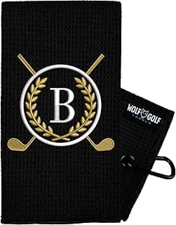 Monogrammed Personalized Golf Towels for Bags | Custom Towels for Men or Women